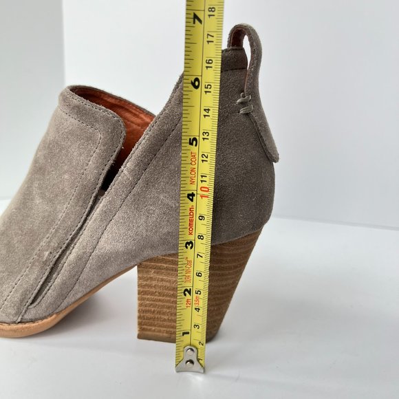 JEFFREY CAMPBELL Gray Taupe Suede Boho Ankle Boots Booties - Picture 12 of 12